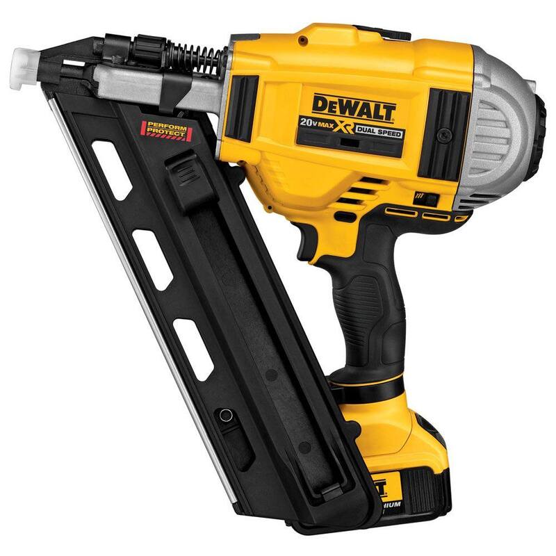 DEWALT 20V MAX XR Litio-Ion Clavadora Inalámbrica para Molduras a 30 grados, Clavadora de Brad de Calibre 18 y (1) Batería de 4.0Ah y (1) Batería de 2.0Ah - DCN692M1w/DCN680B+DCB203