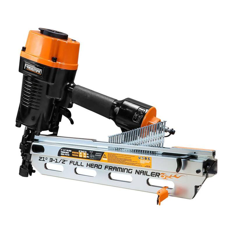 Freeman Pneumatic 21-Degree 3-1/2 in. Clavadora de Armazón con Estuche - PFR2190