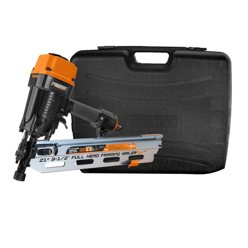 Freeman Pneumatic 21-Degree 3-1/2 in. Clavadora de Armazón con Estuche - PFR2190