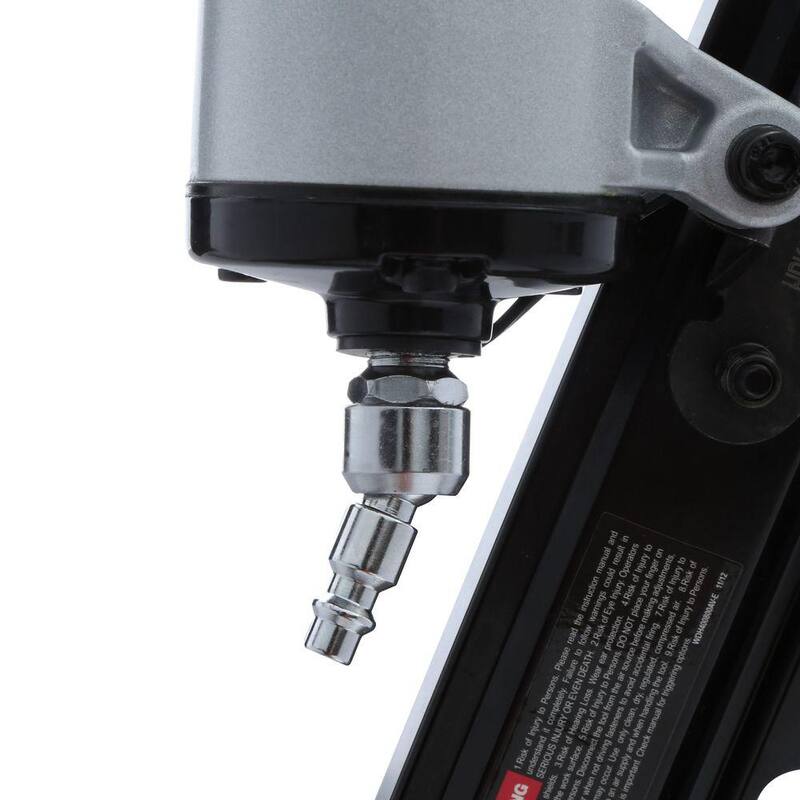 Clavadora neumática de cabezal redondo completo de 21 grados de Husky y kit de clavadora neumática mini palm con clavos - DPFRPNCB
