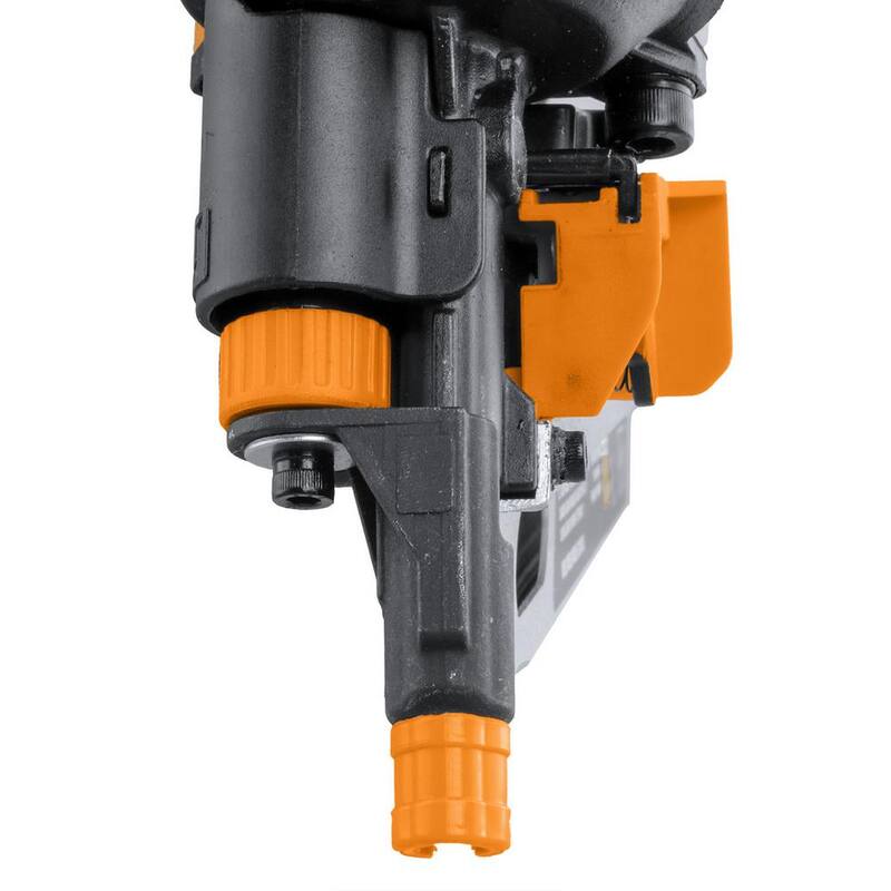 Clavadora de armazón neumática compacta y ligera de segunda generación Freeman de 21 grados con gancho de cinturón de metal y conector de aire NPT de 1/4 de pulgada - G22183CLW
