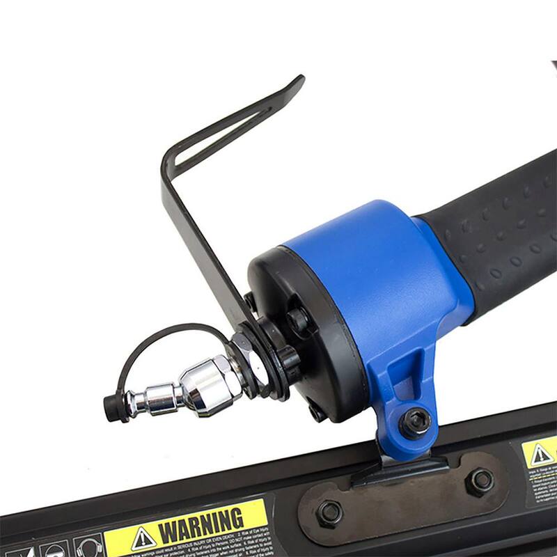 Clavadora para armazón neumática de 21 grados 3-1/2 pulgadas Estwing con gancho de cinturón metálico ajustable, conexión giratoria de 1/4 de pulgada NPT y bolsa - EFR2190.