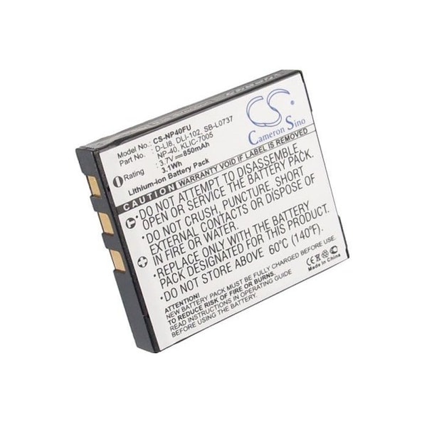 Bsc Preferred Jenoptik EasyShot JD 5.3z3 EasyShot JD 7.3z3 Camera Replacement Battery - CS-NP40FU.6
