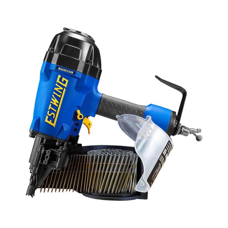 Clavadora neumática de bobina para marcos de 15 grados con ajuste giratorio industrial de 1/4 de pulgada NPT y bolsa - ECN90