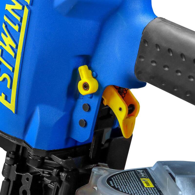 Clavadora neumática de bobina para marcos de 15 grados con ajuste giratorio industrial de 1/4 de pulgada NPT y bolsa - ECN90