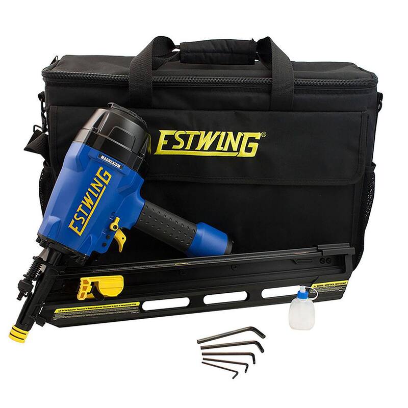 Clavadora neumática para estructuras con cabeza angular de 34 grados de Estwing con bolsa acolchada - EFR3490