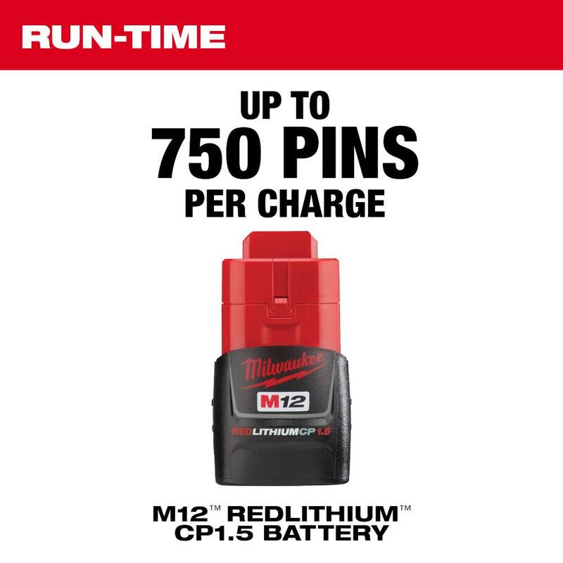 Milwaukee M12 12-Volt 23-Gauge Lithium-Ion Clavadora sin Cable para Clavos (Herramienta Solamente) - 2540-20