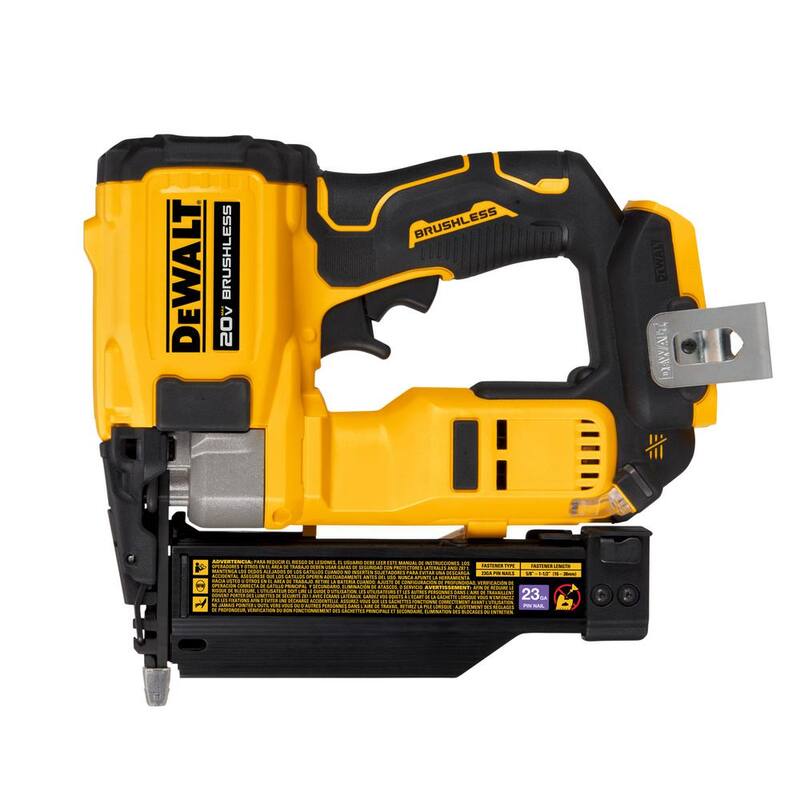 DEWALT ATOMIC 20V MAX Pistola para clavos sin cable de 23 galgas con ion de litio (solo herramienta) - DCN623B