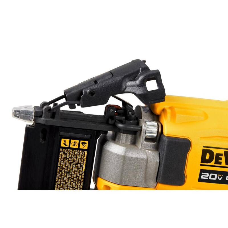 Kit de clavadora inalámbrica DEWALT ATOMIC 20V MAX de iones de litio de calibre 23 y clavos de 1 1/2 pulgadas de calibre 23, 2000 piezas - DCN623D1W23150