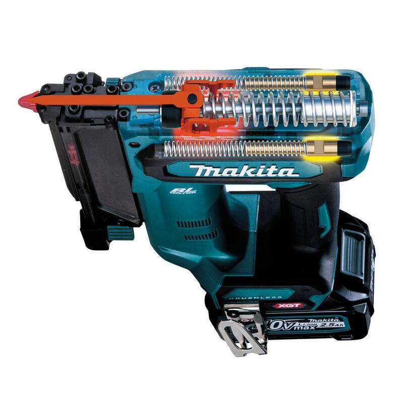 Kit de clavadora inalámbrica Brushless de 23 Ga. Makita 40V max XGT, 2.5Ah - GTP01D1