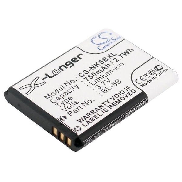 Bsc Preferred Alcatel One Touch S680 OT-S680 750mAh Camera Replacement Battery - CS-NK5BXL.1
