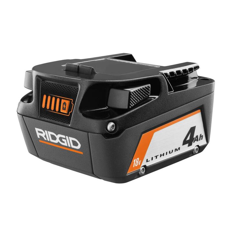 Clavadora de clavos sin cabeza RIDGID inalámbrica de 23 g de 18 V con pila de 4.0 Ah de 18 V - R09898B-AC87004