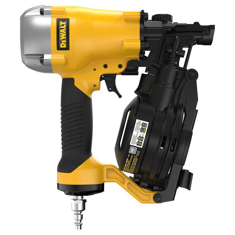 DEWALT Clavadora de techos de bobina neumática de 15 grados de 1-3/4 pulgadas - DW46RN