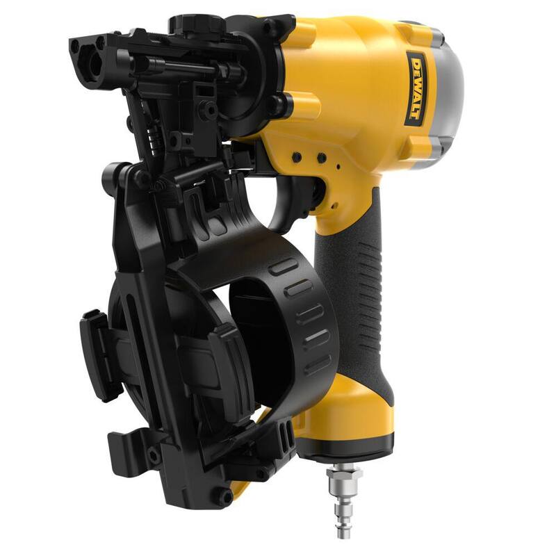 DEWALT Clavadora de techos de bobina neumática de 15 grados de 1-3/4 pulgadas - DW46RN