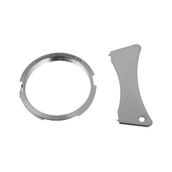 Fotodiox Pro Lens Mount Adapter - M42 Screw Mount SLR Lens To Pentax K Mount SLR Camera Body - M42-PK-PRO-SLV