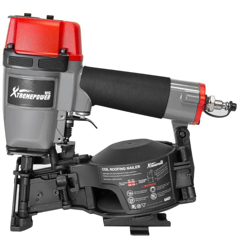 Clavadora de bobina profesional XtremepowerUS de 1-3/4 pulgadas. Pistola de clavos inalámbrica con herramientas neumáticas de aire.