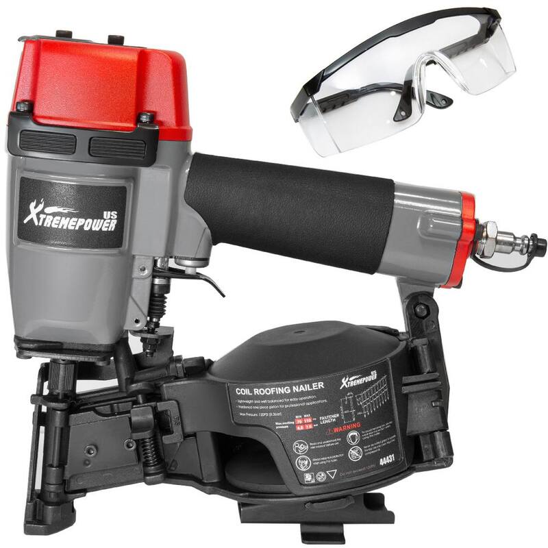 Clavadora de bobina profesional XtremepowerUS de 1-3/4 pulgadas. Pistola de clavos inalámbrica con herramientas neumáticas de aire.
