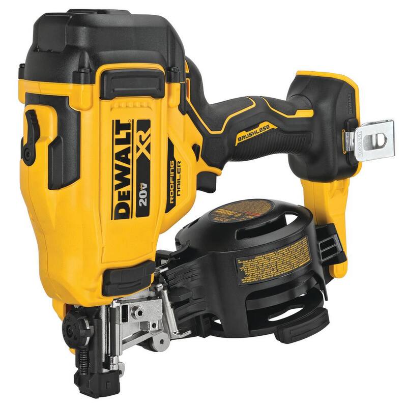 DEWALT 20V Max Lithium-Ion 15° Clavadora eléctrica inalámbrica para techos con batería compacta de 2.0 Ah - DCN45RNBWDCB203