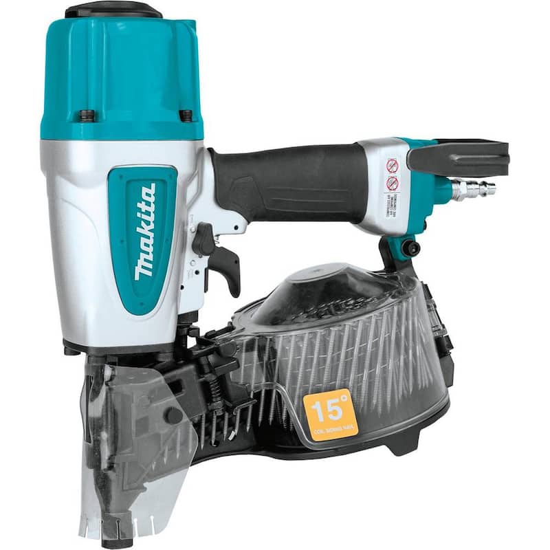 Makita Pneumática 2-1/2 pulgadas 15° Clavadora de bobina para revestimiento - AN613
