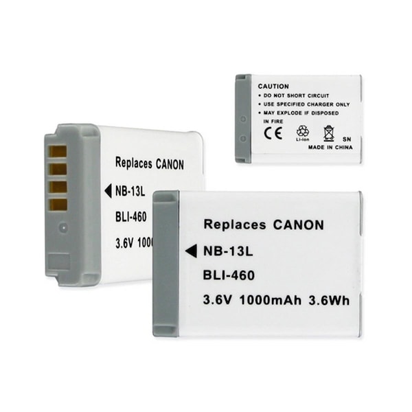 Empire Canon NB-13L 3.6V 1000 mAh Li-ion Charger Replacement Batteries - 3.6 watt - BLI-460