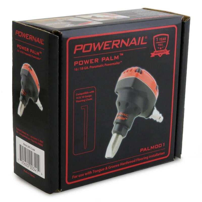 POWERNAIL PowerPalm Clavadora neumática de clavos para pisos de madera dura - PowerPalm