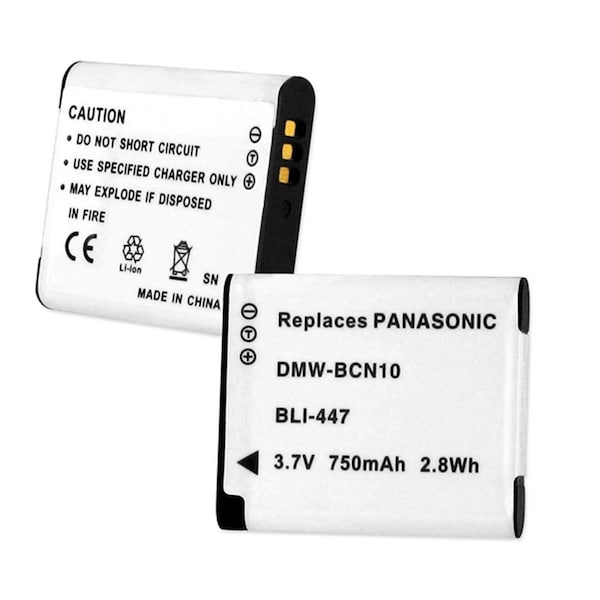 Empire Panasonic DMW-BCN10 7.2V 750 mAh Batteries - 2.77 watt - BLI-447