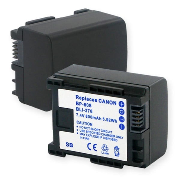 Empire Canon BP-808 7.4V 800 mAh Battery - 5.92 watt - BLI-376