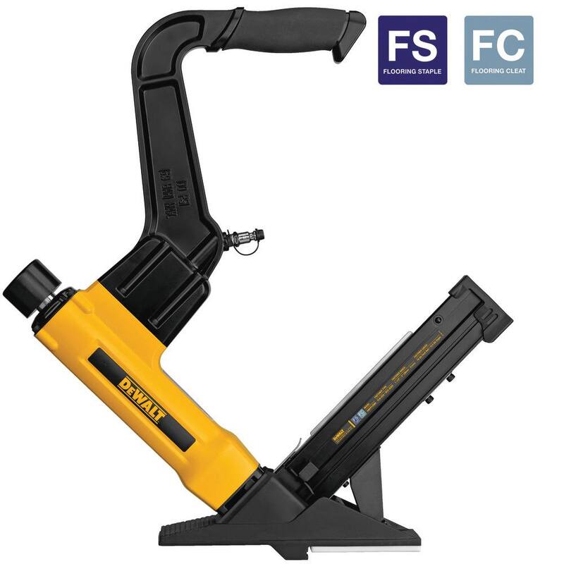 Herramienta para Pisos DEWALT 2-en-1 Neumática de Calibre 15.5 y 16 - DWFP12569