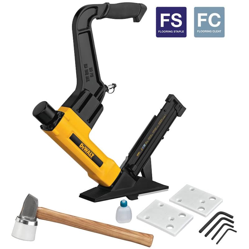 Herramienta para Pisos DEWALT 2-en-1 Neumática de Calibre 15.5 y 16 - DWFP12569