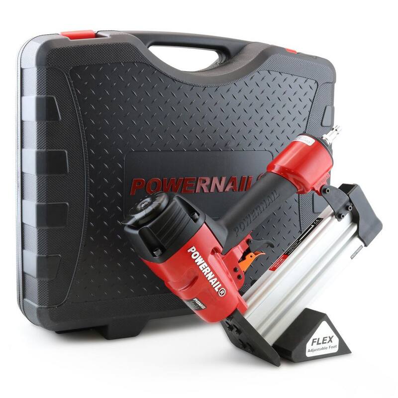 POWERNAIL F-Series 18-Gauge Clavadora neumática de piso de ingeniería con gatillo - 50FKIT