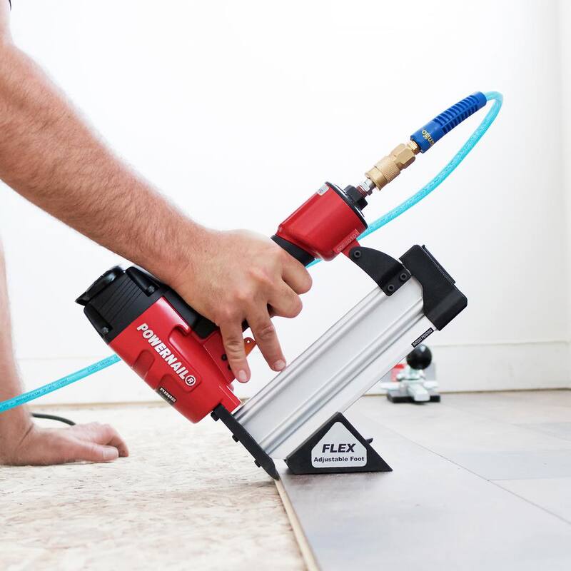 POWERNAIL F-Series 18-Gauge Clavadora neumática de piso de ingeniería con gatillo - 50FKIT
