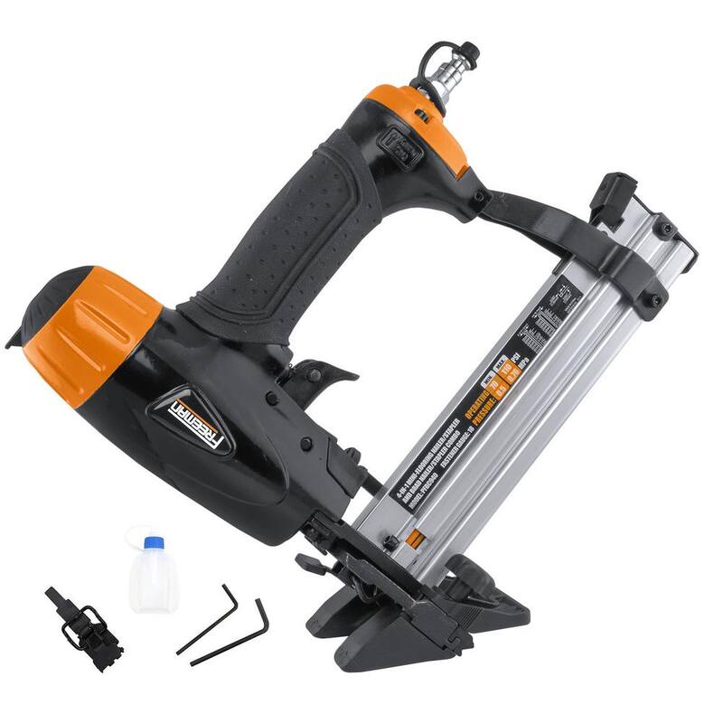 Clavadora / engrapadora de piso mini de 18 calibres y 1-5/8 pulgadas 4 en 1 neumática de Freeman - PFBC940