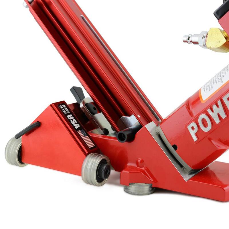 POWERNAIL Pneumático de calibre 18 con rodillo de potencia Flex para clavadoras de láminas de pisos de madera dura - 50PFLEXPRW