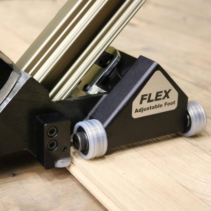 Clavadora neumática de grapas para pisos de madera dura de calibre 16 con rodillo de potencia flexible - 445FLEXPRW