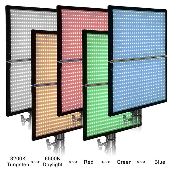 Fotodiox 2 x 2 in. 150W T Folding LED Panel Lighting - SFW-150SSRGB