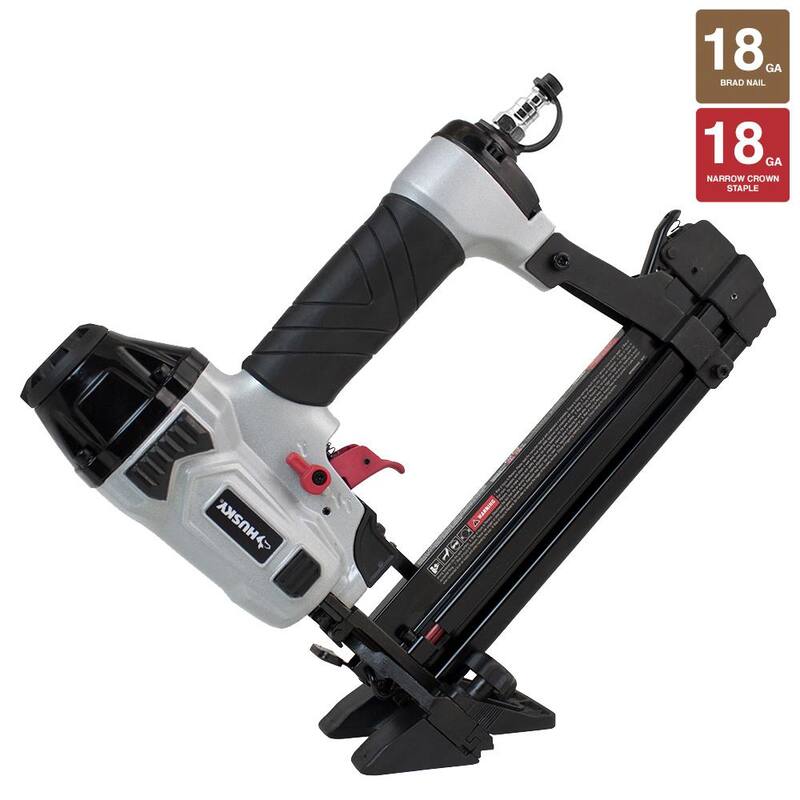 Clavadora y engrapadora neumática 4 en 1 de calibre 18 de 1-5/8 pulgadas. Mini.