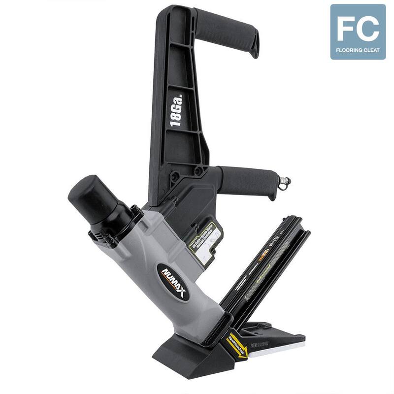 NuMax 1-3/4 pulgadas 18-Gauge Clavadora de pisos con asa doble para clavos en L - S18GLCNDH