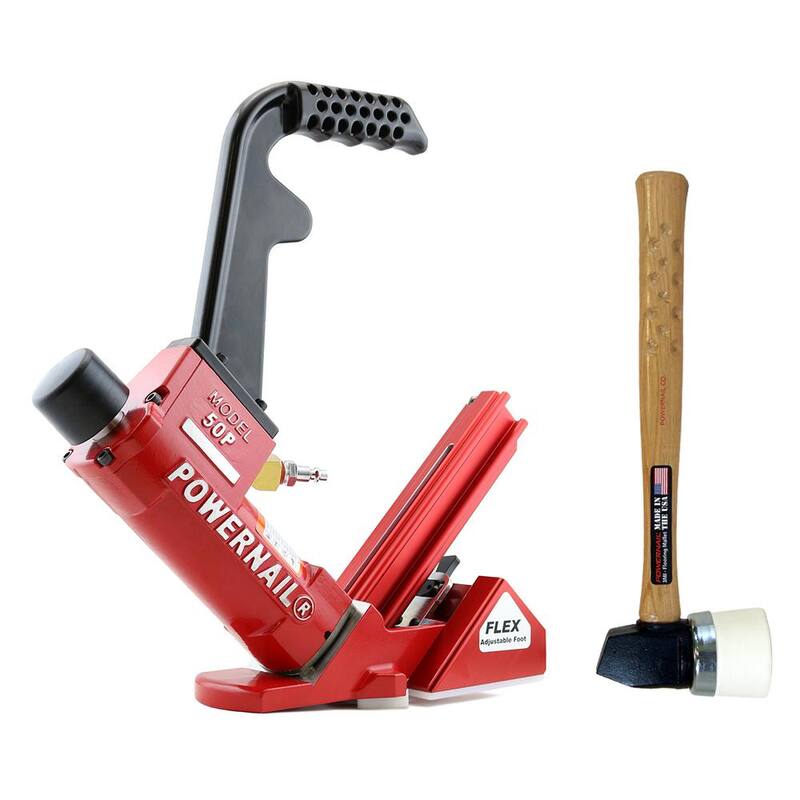 Clavadora de espigas para piso de madera dura POWERNAIL neumática de 18 calibres, flexible - 50PFLEXW