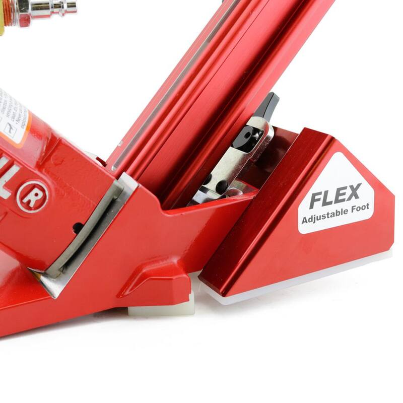 Clavadora de espigas para piso de madera dura POWERNAIL neumática de 18 calibres, flexible - 50PFLEXW
