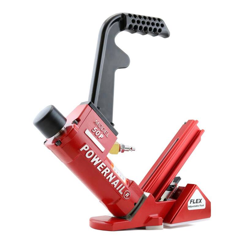 Clavadora de espigas para piso de madera dura POWERNAIL neumática de 18 calibres, flexible - 50PFLEXW
