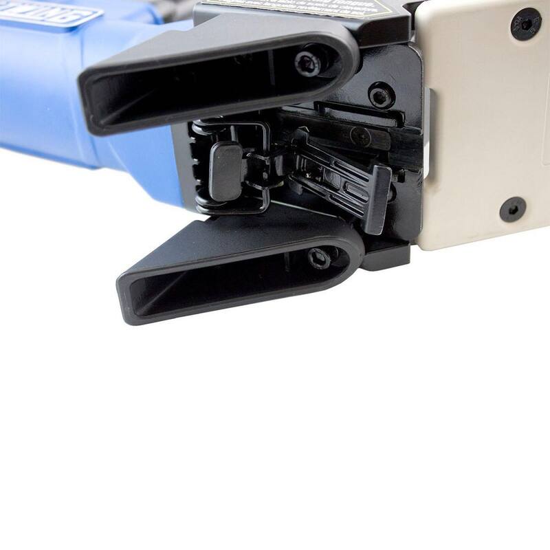 Estwing Pneumatic 2 en 1 15.5-Calibre y 16-Calibre 2 pulgadas Clavadora y engrapadora para pisos con bolsa - EFL50Q