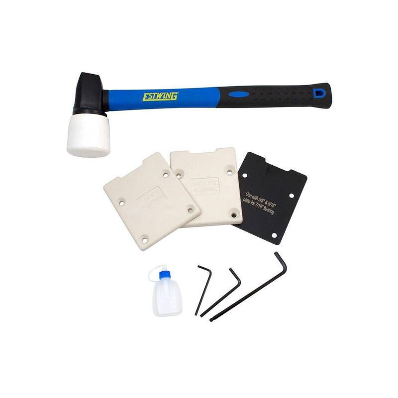 Estwing Pneumatic 2 en 1 15.5-Calibre y 16-Calibre 2 pulgadas Clavadora y engrapadora para pisos con bolsa - EFL50Q