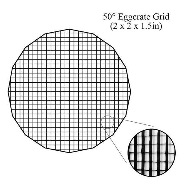 Fotodiox 28 in. Eggcrate Grid for EZ-Pro DLX Parabolic Softboxes - EZP-DLX-GRD-28