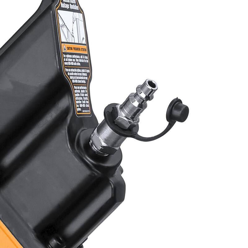 Clavadora de pisos de lengüeta de 18 gauges de 1-3/4 pulgadas de la 2da Generación de Freeman con mazo, placas base y conector de aire de 1/4 de pulgada - G2F18GLCN