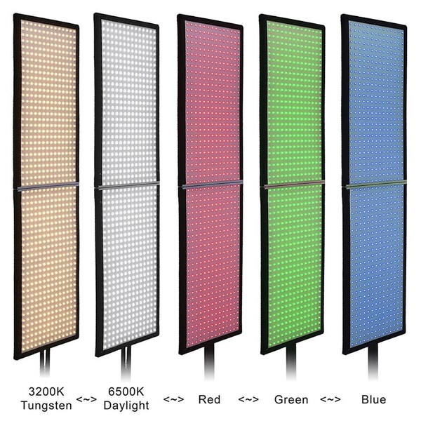 Fotodiox 1 x 4 in. 150W T Folding LED Panel Lighting - SFW-150LSRGB