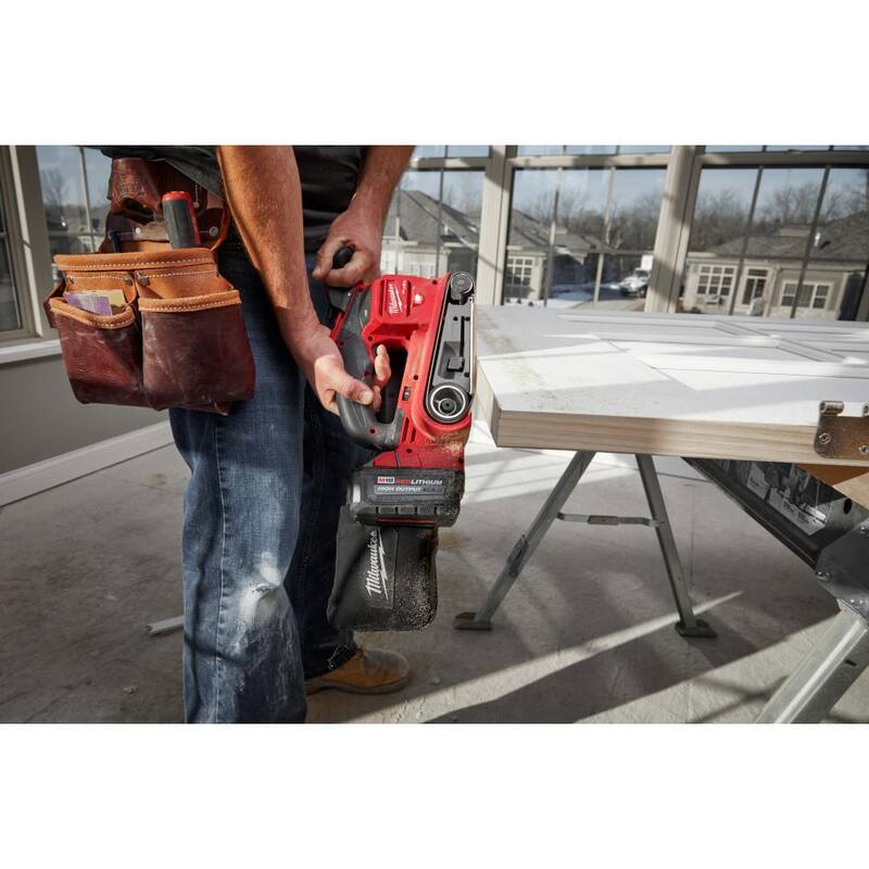 Lijadora de banda inalámbrica de iones de litio Milwaukee M18 FUEL de 18 voltios (solo herramienta) - 2832-20