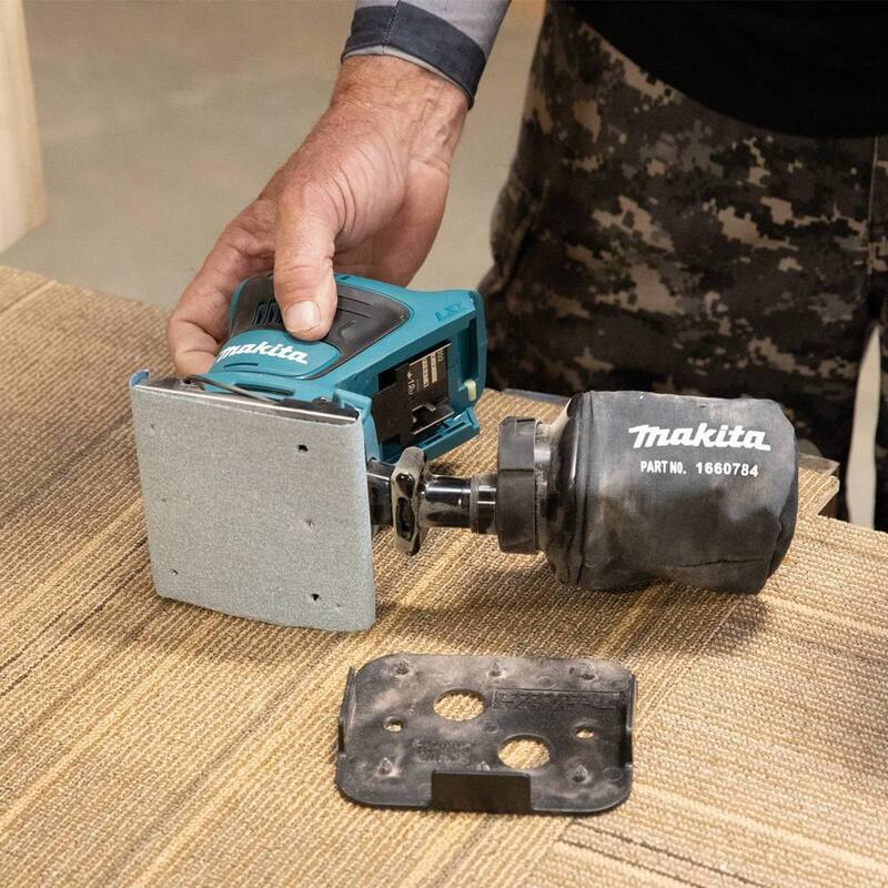 Lijadora orbital inalámbrica de 1/4 de hoja, de 18V LXT de litio-ion de Makita (solo la herramienta) - XOB02Z