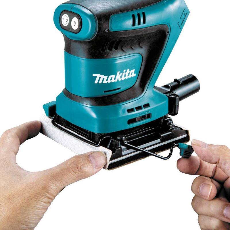 Lijadora orbital inalámbrica de 1/4 de hoja, de 18V LXT de litio-ion de Makita (solo la herramienta) - XOB02Z