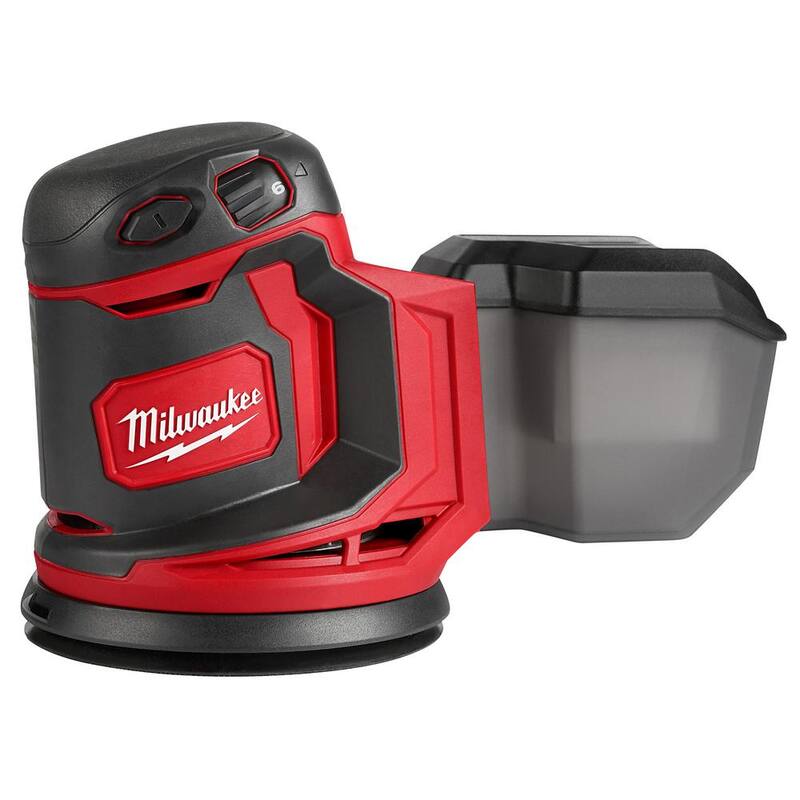 Lijadora orbital aleatoria inalámbrica de 18V Milwaukee M18 18V de 5 pulgadas con batería de ion de litio (Herramienta solamente) - 2648-20