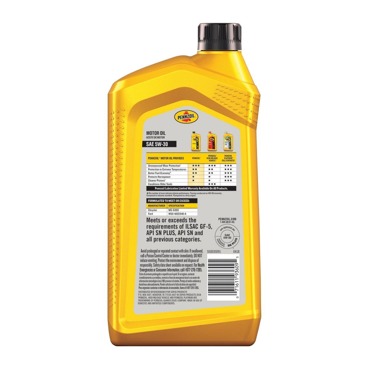 Aceite para Motor Pennzoil 5W-30 - 56886
